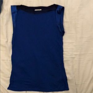 Tahari tank top. Beautiful blue color